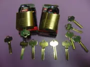 2 NEW ABUS IC BEST CYL. WITH M CORE AND 1 CORE AND 10 KEYS PADLOCK LOCKSMITH