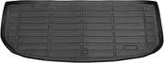 X AUTOHAUX Rear Cargo Liner Rear Trunk Mat for Hyundai Palisade 2020-2024 Anti-Slip Trunk Cargo Luggage Boot Tray Mat TPE 1 Pc Flat Face Long Grid Pattern