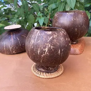 椰子手工藝品老椰子殼碗椰子殼器皿可刻字沙拉小孩防摔碗