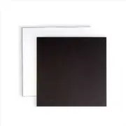 14in Square Masonite Cake Board - Black