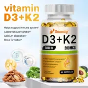 D3 5000 IU + K2 200MCG Helps Support The Immune System