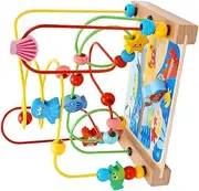QUMIIRITY Educational Bead Maze Roller Toddler Toys Baby Toys for Early Learning Shape and Color Recognition