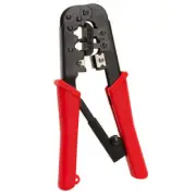 Ratchet Crimping Tool for RJ45 RJ11 RJ12 Plugs Cat5e Cat6 Cable Cutter Stripper