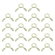 Fuel Line Hose Clips, 30Pcs 5mm Zinc Plated 65Mn Steel Tubing Spring Clamps