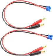 Hengfuntong-Elec EC3 EC 3 EC-3 Plug Male Charging Cable Leads 14awg 30cm for RC Battery Chargers 2pcs