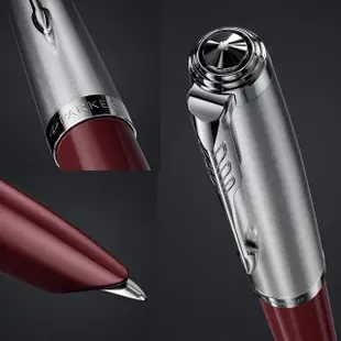 【PARKER】派克 51復刻版 銀蓋紅桿 鋼筆(買就送派克鋼筆墨水！)