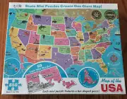 NEW Map Of USA State Mini Puzzles Create Giant Map 850 piece Puzzle - Re-marks