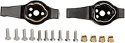 2 Sets RC Brass Caster Blocks Protal Drive C Hub Carrier for Traxxas ‑4 RC Car Upgrade Parts
