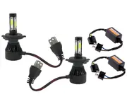 H4 160W Car LED Headlight Kit 4 sides 360° HB2 9003 12V 24V Hi-Lo Beam Canbus