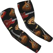 [FSCEV] Guitars Sun Protection Arm Sleeves Outdoor Essentials Cooling Compression Golf Hiking Cycling