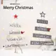 新款圣誕節裝飾用品圣誕樹形掛件彩色字母吊飾創意樹掛飾