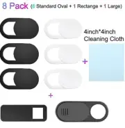 8PCS WebCam Cover Slide Camera Protect Privacy Security For Phone Laptop PC