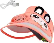 [Beisto] Kids Sun Hat with Fan Wide Brim Bucket Rechargeable Sun Protection Hat Outdoor Caps for Boys Girls 3-8Y