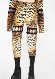 [ESQAPE] Connected Tiger Cargo Pants