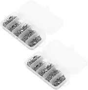 200Pcs Fish Hook Connector,30mm~49mm,Fishing Ball Bearing Swivel with Coastlock Snap,Fishing Gear,in Saltwater and Freshwater, Lure Tackle