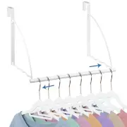The Door Hooks Hanger Adjustable Length Over The Door Rack for Hanging Towels...