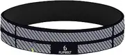 FlipBelt Zipper Running Belt | Fitness and Running Fanny Pack for Women and Men | Non Chafing Waist Band Pack for Phone Keys Money | Moisture Wicking Storage Belt | USA Company
