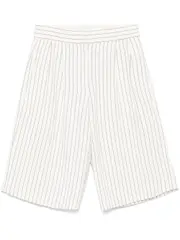 [Loulou Studio] striped shorts XS White