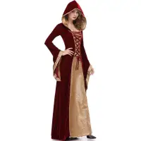 在飛比找露天拍賣優惠-詩媛小代:M-XL 萬聖節服裝 復古歐洲中世紀宮廷貴族女王舞