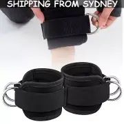 D-Ring Ankle Cuffs Leg Strength Trainer Cable Ankle Straps Gym Workouts Double