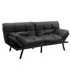 Giantex Memory Foam Convertible Couch Sofa Bed w/ Adjustable Backrest & Armrests
