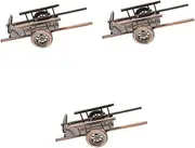 Alipis Pcs Classic Vintage Cart Model Wine Rack Stand Rustic Freestanding Wine Bottle Holder for Home Decor
