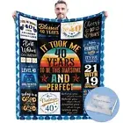 40th Birthday Gifts for Men Mens 40th Birthday Gift Blanket with Gift Box 4