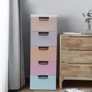 Plastic Drawers Dresser,5 Tier Storage Tower with 5 Drawer and 4 Wheels,Storage