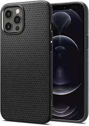 SPIGEN Liquid Air Case Designed for Apple iPhone 12/12 Pro (2020) [6.1-inch] Soft TPU Armor Slim Cover - Black