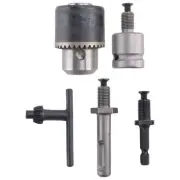 5Pcs 1.5-10mm 3/8-24UNF Drill Chuck Set Drill Adapter Changed Wrench Into7059