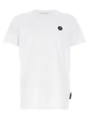 [Philipp Plein] Philipp Plein-Logo T Shirt Bianco-Uomo XL