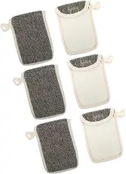 LALADEFIEE 6pcs Sisal Soap Bags Travel Soap Holder Bag Rope Mesh Face Cleaning Net for Bath Exfoliating Net for Washing