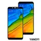 YANGYI 揚邑-小米 紅米 Note 5 5.99吋 滿版軟邊鋼化玻璃膜3D防爆保護貼-黑