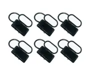 6X Black Dust Cap Cover 350AMP Anderson Style Plug Connectors Auto 4WD Caravan