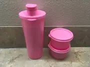 Tupperware Healthy On The Go Set Of 3 Tumbler & Snack Cup