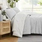 Full/Queen Size Comforter Set with 2 Pillow Full / Queen Geometric Maze Grey
