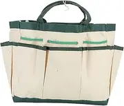 Oxford Cloth Garden Tote Bag Large Capacity Gardening Tool Organizer with 9 Storage Pockets for Gardeners and Outdoor Enthusiasts