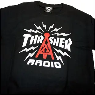 Thrasher Thrasher Radio Logo T恤 (黑)《Jimi Skate Shop》