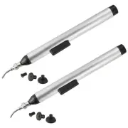 Vacuum Pen Desoldering Suction Pen Solder Extraction Removal Tool White 2pcs