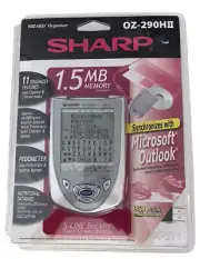 Sharp Wizard Organizer OZ-290HII New In Package 5 Line Touch Screen 1.5MB Memory