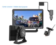Dash Camera Car DVR Dual Recorder 5in Front Rear Cameras HD 1080P Player 140° (for: Peugeot)