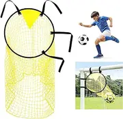 Football Target Net Corner Soccer Target Goal Easy to Attach and Detach Soccer Top Bins with Highlighted Scoring Zones for Ball Football Shooting Accuracy Training Practice Equipment