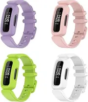 HiviH Compatible with fitbit ace 3 bands for kids boys girls, soft silicone replacement bands, adjustable accessory, fitness sports watch straps for Fitbit ACE3