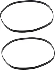 GAROZATION 2pcs Replacement Turntable Record Player Belt Rubber Belt for Phonograph Smooth Operation