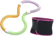 Perfeclan Weighted Fitness Hoop Abdomen Fitness Circle Portable PVC Entertainment Equipment Spring Hoop for Back Gym Outdoor Home Waist