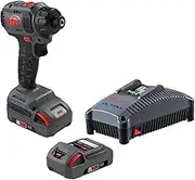 Ingersoll Rand D3411-K22 1/4" Hex 20V Cordless Compact Screwdriver 2 Battery Kit, 450 in-lb Torque, Quick Change Chuck, Pistol Grip
