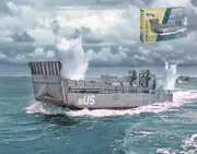 Model Ship Mounted Model Kit Mounting Italeri LCM-3 Scale 1:3 5