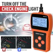 2.4" Display OBD2 Scanner Diagnostic Tool Battery Tester Car Fault Code Reader