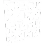 ProtectorAl 300-1200w x 300-1200h Gloss White/Satin White Mosaic Unframed Composite Deco Panel