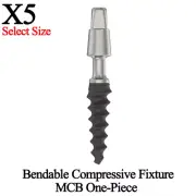 5x Bendable Compressive Fixture MCB One-Piece Dental Titanium Immediate Load